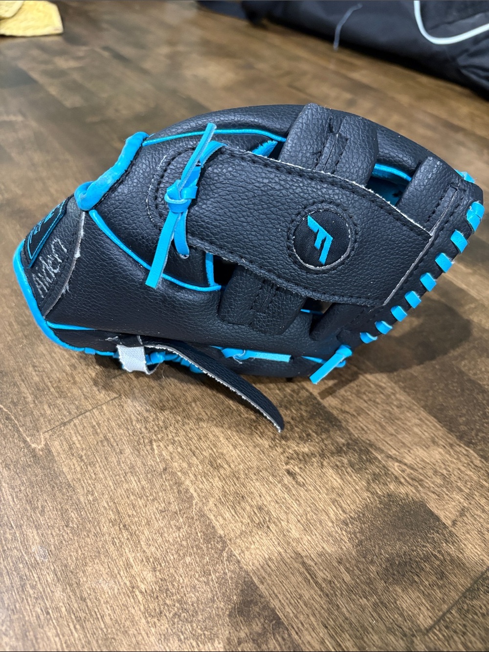 Franklin Kids Black and Blue Softball Glove